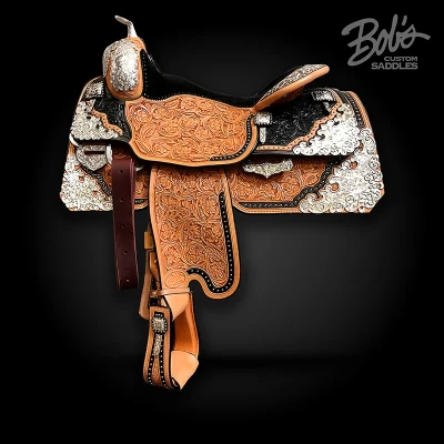 Silver Show Saddle 381 handcrafted western show saddle designed for elegance and performance.